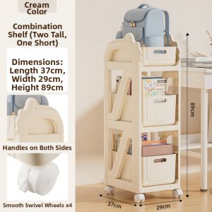 MMZECE | Movable Book & Bag Storage Shelf