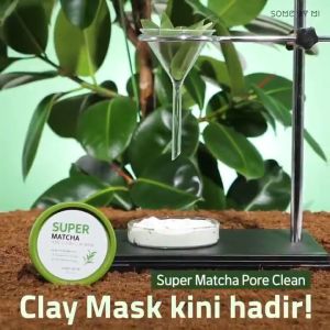 SOME BY MI Super Matcha Pore Clean Clay Mask 100g Membersihkan Mengontrol Minyak Mengecilkan Pori-pori