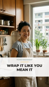 Reusable Bee Wax Wraps (The Kitchen Collection Pack - 4 Pack (S.M.L.XL)