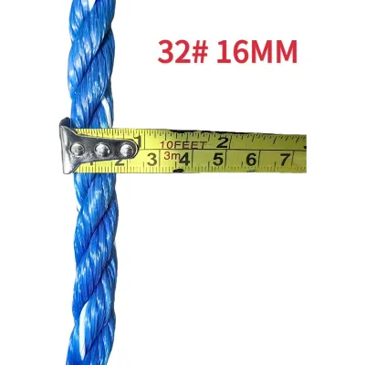 Per 10M Blue Nylon Rope Tali Rope Heavy Duty High Quality 28#14mm/32#16mm/36#18mm/40#20mm/44#22mm/24