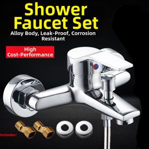 Frost-Resistant Three-Part Shower Faucet for Bathtub