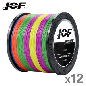 JOF | JOF PE X12 Braid Fishing Line Super Strong 12 Strands Japan Multifilament Smooth Fly Carp Wire 300M 1000M 500M 100M Pesca