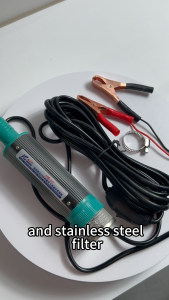 12V/24V Industrial Submersible Pump | Water & Diesel Transfer | Pure Copper Motor | High Efficiency for Farming & Fuel Direct Battery Connection