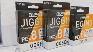 GOSEN ANSWER EGING / JIGGING PE X8 SALTWATER GAME BRAIDED LINE (200m/300m/400m)