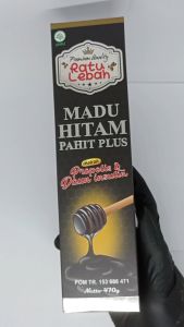 MADU HITAM PAHIT Ratu Lebah PROPOLIS ekstrak Propolis dan Daun Insulin (470 gr)