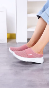 Summer Half Rubber Shoes Lightweight Shoes Walking Shoes Slip On Comfortable Shoes Breathable Non-slip Sandals
