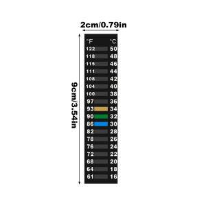 Temperature Strips LCD Environmental Sensor Sticker Temperature Monitoring Strip for Aquarium Refrigerator Freezer Fermenting