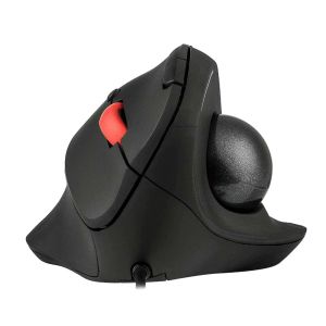 Chuột Trackball Dọc Tiện Dụng Có Dây 1600DPI Quang Học USB 5 Nút Có Thể Điều Chỉnh Cho Máy Tính Xách Tay PC - Hướng Trái Tay
