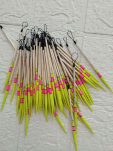 pelampung pancing kayu jarum isi 12pcs