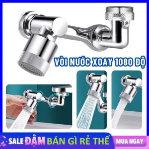 Đầu Nối Vòi Nước Thông Minh Xoay 1080 Độ - Khớp nối vòi nước Cho Bồn Rửa Với 2 Chế Độ Phun Nước Tiết kiệm - Đầu Vòi Rửa Chén Bát Tăng Áp Phun Xoay 1080° Tiết Kiệm Nước Tối Đa