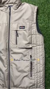 WELZICK - Rompi Vest Pria Wanita Casual Parasut Outdoor RGN02 Beige