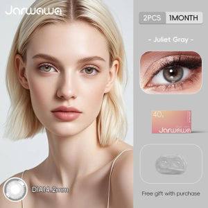 JARWAWA 2PCS monthly natural color contact lenses popular gray/black colors 14-14.5mm fashionable eye beauty contact lenses