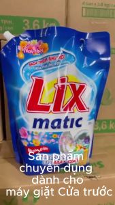 Nước giặt Lix matic 3.2kg/túi hương nước hoa giặt tẩy đánh bay mọi vết bẩn cứng đầu sạch như mới