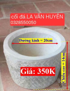 cối đá xanh nguyên khối đẹp từ trong gia ngoài