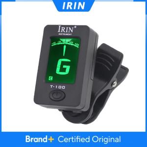 IRIN | IRIN T-100 Guitar Tuner Digital Clip-On Tone Tuner for Electric Guitar Bass Violin Ukulele Universal 360Degree Rotatable