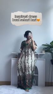 [Basica Moda] 91010 Gaun Dress Maxi Wanita Daster Homewear Rayon Import