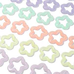 10 cái/Túi Phát sáng trong bóng tối ngôi sao lấp lánh quyến rũ hạt mặt dây acrylic cho Hoa Tai Vòng tay vòng cổ DIY làm đồ trang sức phát hiện phụ kiện