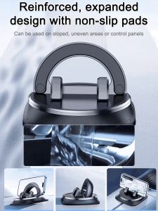 【Upgraded Anti-Shake】360 Degree Car Phone Holder Desk Dashboard Sticking Mobile Phone Holder Stand Mount Bracket
