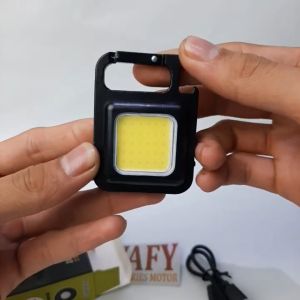 Lampu Mini COB LED Terang Carabiner Gantungan Kunci Tas Senter Camping Lampu Led Gantungan Kunci Multifungsi  Lampu Camping USB CAS Rechargeable  LED Emergency Outdor  Camping  Memancing