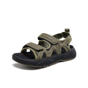 Camel Mens Sandals Breathable Casual Outdoor Beach Shoes Anti-slip Wear-resistant Summer Flat Heel Cloth Upgraded Version