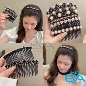Cài Tóc / Xước Tóc Mái Dáng Lược Chống Trượt Đính Đá Thời Trang Phong Cách Hàn Quốc