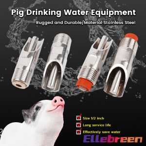 Pig Drinking Faucet 1/2 " Stainless Steel Nipple Automatic Drinker Pig Farming Equipment