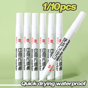 White Marker Oily Permanent Pen Aterproof White Stationery Pen Permanent Marker Marker Pen Permanent Paint Marker Pen