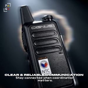 Cignus XT2 UHF two way portable radio walkie talkie (Blue Black Red White)