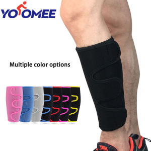 Yoomee 1PCS Sport Shin Guard Leg Warmers Sleeve Calf Guards Protection Adjustable for Cycling Football Basketball Weightlifting