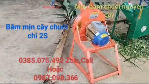 Máy xay chuối mịn trộn cám cho gà vịt.Máy băm thô cây chuốicây cỏ voi