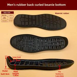 Wear-Resistant Rubber Shoe Sole Anti-Slip Adhesive Pads for Shoes Accessories Durable Sole Material for Enhanced Traction