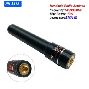 10W High Gain Stubby Antenna HH-S518+ UV 145/435MHz SMA-M short Hand Two Way Radio for BAOFENG UV-3R UV-100 UV-200 TYT