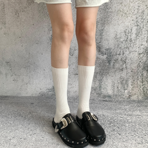 ถุงเท้าข้อสั้นสีเทา ทรงบาง ทรงเรขาคณิต สไตล์ญี่ปุ่น สำหรับผู้หญิง ถุงเท้าข้อสั้นทรงเรขาคณิตสีพื้น ทรงบาง สไตล์ฤดูใบไม้ผลิ