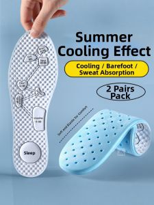 LINGMIAO | Ice Cool Breathable Moisture-Absorbing Anti-Odor Refreshing Insoles