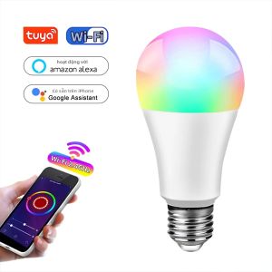Đèn LED Thông Minh E27 10W 15W 20W Tuya WiFi Bóng Đèn Alexa Google Assistant Điều Khiển Bằng Giọng Nói 220V-110V Có Thể Điều Chỉnh Nhiệt Độ Màu