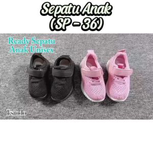 NEW SP36 Sepatu Anak Bahan Rajut & Sneakers Anak SlipOn Keren