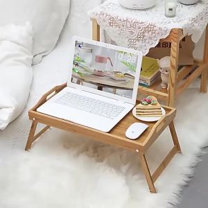 OXO Bed Foldable Table Confinement Bedroom Sitting Dining Table Style Convenient Student Dormitory Computer Bed Table Tray