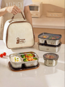 MODERN SWEETHOME | Stainless Steel Compartment Bento Box