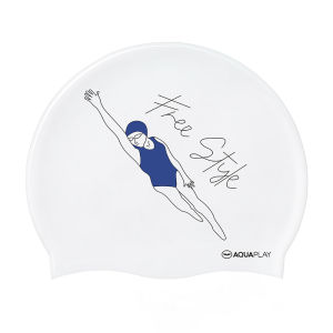 AQUAPLAY | Waterproof Long Hair Friendly Swim Cap Large Head Circumference