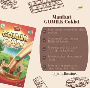 GOMILK 200 Gram - Susu Kambing Etawa Plus Herbal Penggemuk Badan Atasi Batuk Dan Melegakan Pernapasan