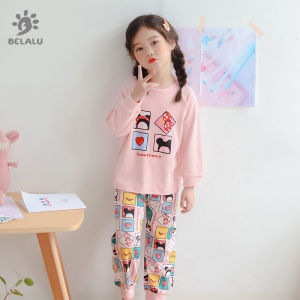 Cotton Autumn Boys and Girls Pajamas Pajamas Suit