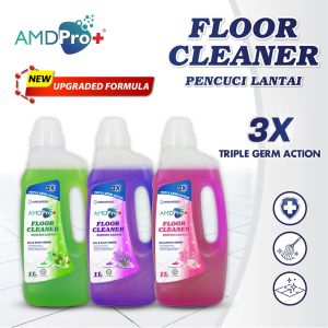 AMDPRO+ Antibacterial Floor Cleaner (Halal) 1L | Eliminates Germs Non-Sticky Removes Grease & Odor Triple Germ Action | Pencuci Lantai | 地板清洁剂
