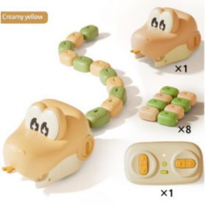 STEM Gift Magnetic Snake Game RC Car Toy - 2 Pack Educational Parent-Child Interactive Puzzle with Remote Control & Rechargeable for Kids