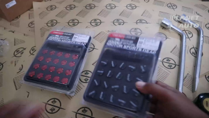 Rays Mur Roda Racing Velg Mobil Lugnut Max Guard Universal Warna Hitam / Merah