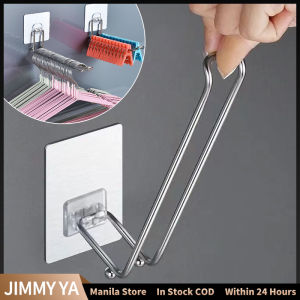 Stainless Steel Hanger Organizer Stacker Balcony Wall Mounted Hanger Holder Multi-functional Hook