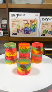 RAINBOW SPRING - SM75-K3 Lò xo cầu vồng hình khủng long (KT 7.5x7.5x6.5cm)