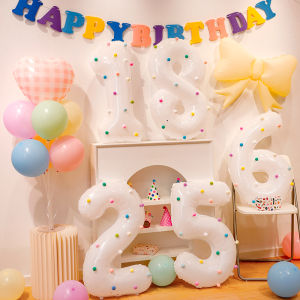 SHIERAI | Birthday Party Photo Prop Number Balloon 32 Inch