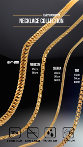Emrys Necklace SIERRA Real Titanium Anti Karat Kalung Titanium Pria Wanita