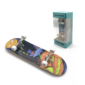 Creative Finger Skateboard Professional Bearing Wheels Maple Wood Tip Double Kickboard Childrens Gift Oronf Brand Skateboard