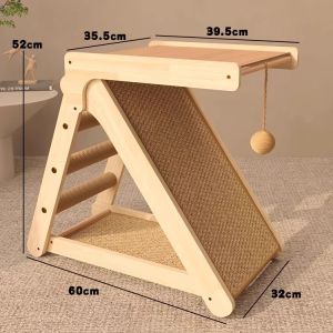 7o | Durable Non-shedding Foldable All-Season Triangular Cat Scratching Board